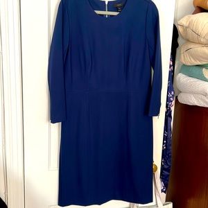 JCrew Navy Blue Ponte Midi Dress Size 14